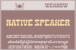 Native Speaker Font Download