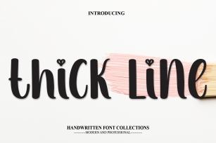 Thick Line Font Download