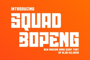 Squad Bopeng Font Download