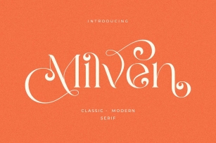 Milven || Modern Classic Serif Font Download