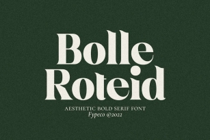 Bolle Roteid - Aesthetic Bold Serif Font Download