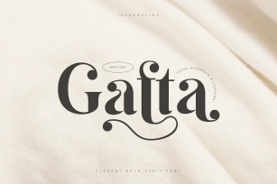 Gafta - Elegant Bold Serif Font Font Download