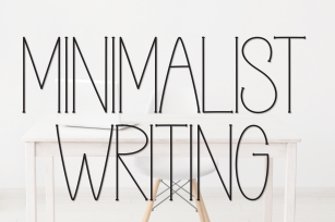 Minimalist Writing Font Download