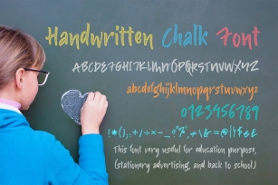 Handwritten Chalk Font Font Download