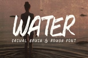 Water Brush Rough Font Font Download