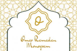 Omar Ramadan Monogram Font Download