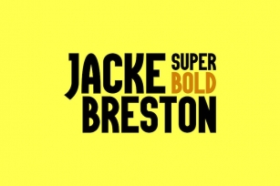 Jacke Breston Superbold Font Download