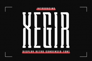 XEGIR | Retro Condensed Font Font Download