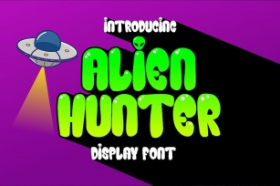Alien Hunter - Fun Display Font Font Download