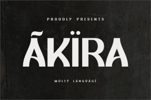 New Akira 190 Glypsh Font Download
