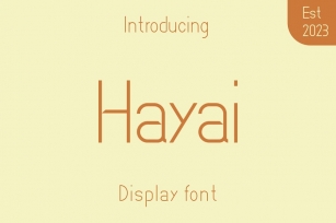 Hayai Font Font Download