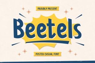 Beetels - Poster Casual Font Font Download
