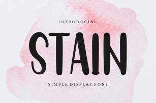 Stain Font Download