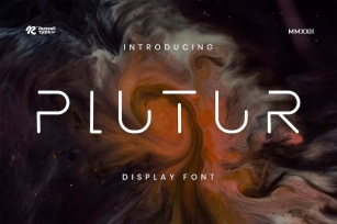 Plutur - Modern Futuristic Font Font Download