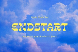 Endstart - Modern Psychedelic Display Serif Font Font Download