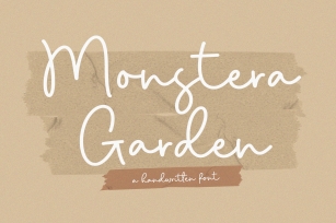 Monstera Garden Font Download