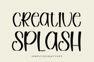 Creative Splash Font Download