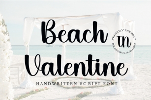 Beach in Valentine Font Download