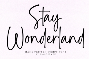 Stay Wonderland Font Download