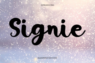 Signie Font Download
