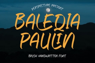 Baleqia Paulin Brush Handwritten Font Font Download