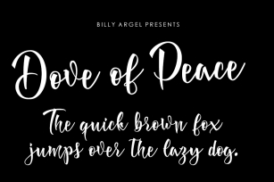 Dove of Peace Font Download