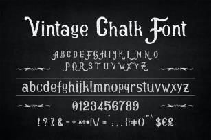 Vintage Chalk Font Font Download