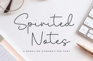 Spirited Notes Script Font Font Download