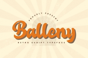 Balleny - Bold Retro Script LA Font Download