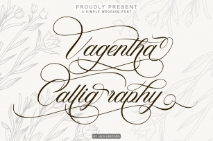 Vagentha Calligraphy Font Download