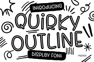 Quirky Outline Font Download