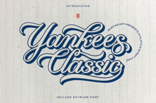 Yankees Classic | Athletics Font Font Download