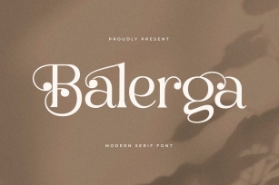 Balerga Modern Serif Font Font Download