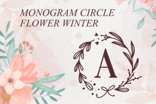 Circle Flower Winter Font Download