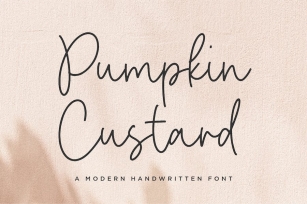 Pumpkin Custard Script Font Font Download