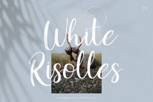 White Risolles | Handwritten Script Font Download