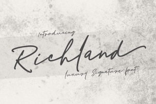 Richland Signature Font Font Download