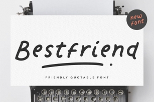 Bestfriend Brush Display Font Font Download