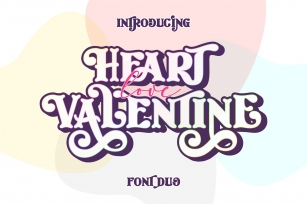 Heart Love Valentine Duo Font Download