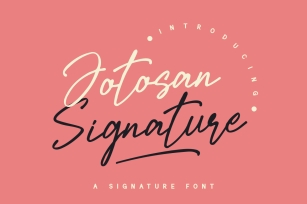 Jotosan Signature Font Download