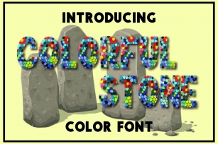 Colorful Stone Font Download