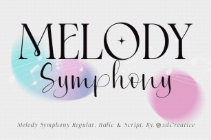Melody Symphony Font Duo Font Download