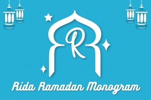 Rida Ramadan Monogram Font Download