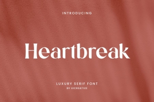 Heartbreak Luxury Serif Font Font Download