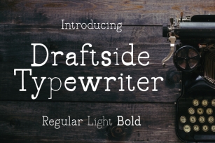 Draftside Typewriter Font Download