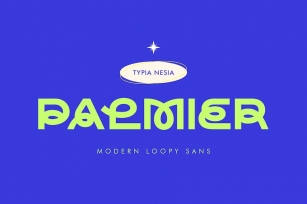 Palmier - Modern and Bold Loopy Sans Serif Font Download