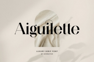 Aiguilette Luxury Serif Font Font Download