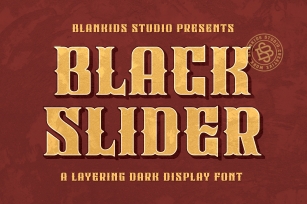 Black Slider Font Download