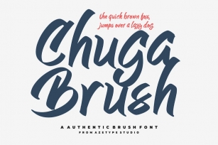 AZ Chuga Brush Font Download