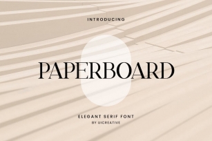Paperboard Elegant Serif Font Font Download